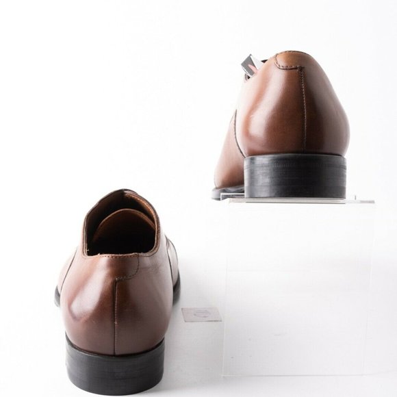 Zara Mens Brown Leather Oxford Dress Shoe Sz 10 43 main image 7